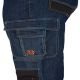 Wygodne spodnie jeansowe z wytrzymałego oddychającego materiału Icarus Jeans Blue Bennon - 5